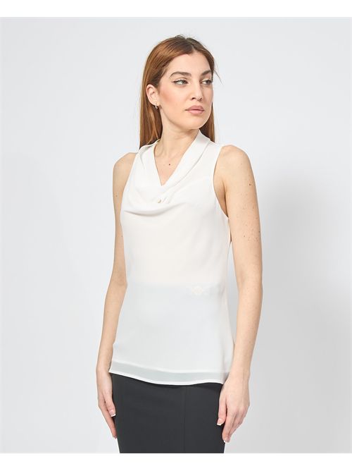 T-shirt bianca Corte dei Gonzaga senza maniche CORTE DEI GONZAGA | CE8600A2